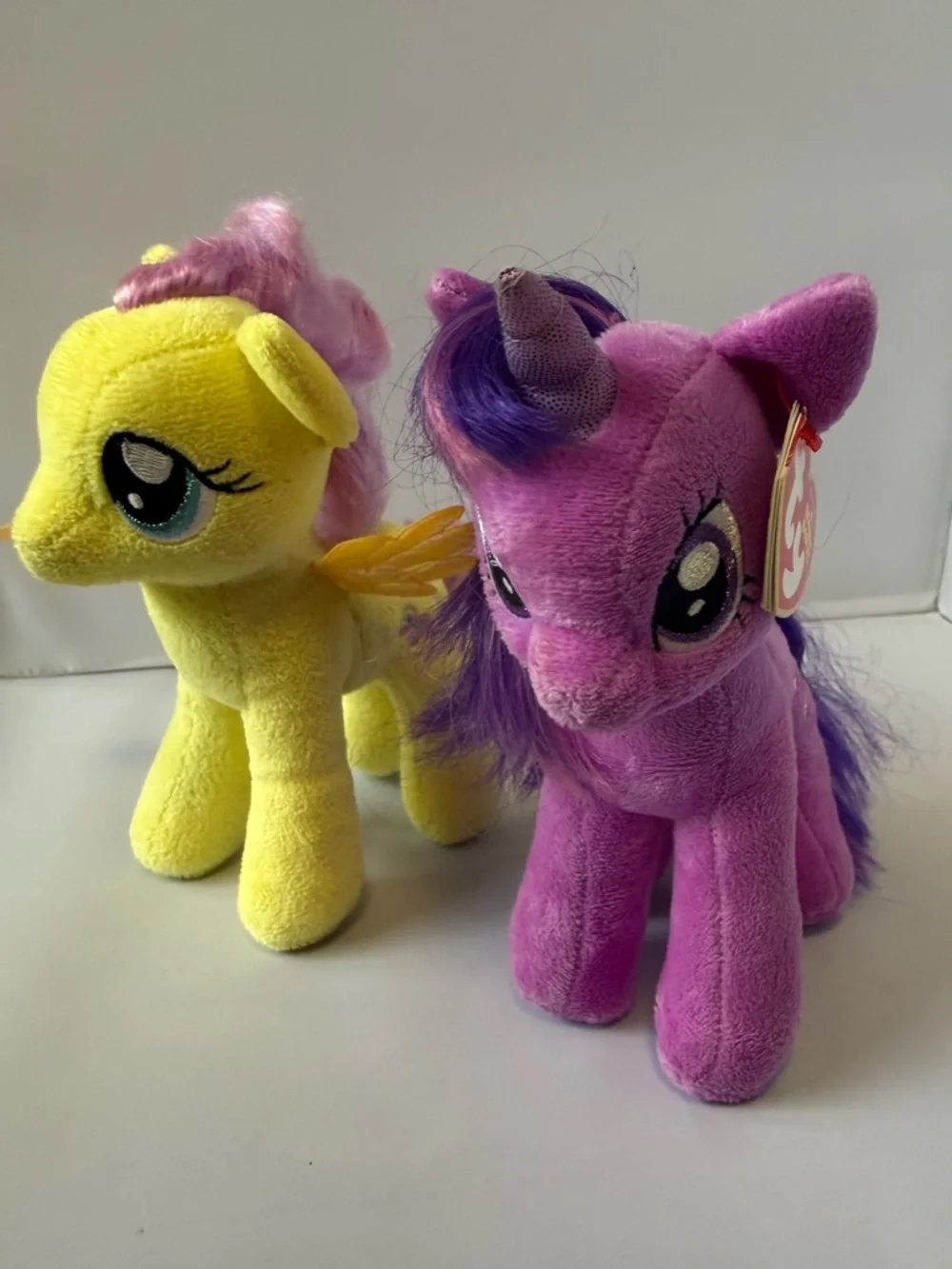 My Little Pony Ty Beanie Baby Lot of 2 - Fluttershy & Twilight Sparkle 2014 - Picture 6 of 12